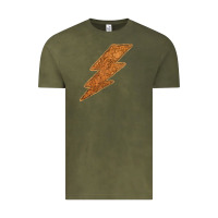 Vintage Olive Western Vintage Pattern Lightning Vintage Tee - Bettercallsaul