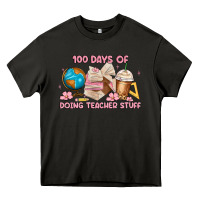 Asphalt 100 days of doing teacher stuff Heavy Core Tee - MaliasSmallBusiness