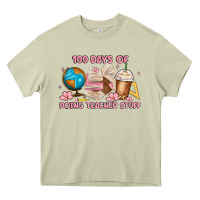 Mossy 100 days of doing teacher stuff Heavy Core Tee - MaliasSmallBusiness