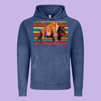 Aztec Buffalo Vintage Hoodie Designed By Bettercallsaul