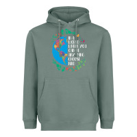 Sage Autism Awareness Kindness Puzzle Earth Heavyweight Hoodie - CowhideDigitalArt