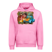 Fuchsia Pink Farm Life Fall Barn And Truck Urban Hoodie - Artiststas