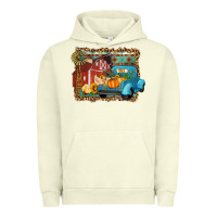 Pigment Pistachio Farm Life Fall Barn And Truck Urban Hoodie - Artiststas