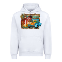 White Farm Life Fall Barn And Truck Urban Hoodie - Artiststas