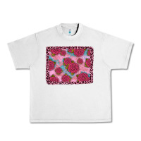 Lunar Rock pink rose leopard background Urban Heavy Tee - JahusDesignShop