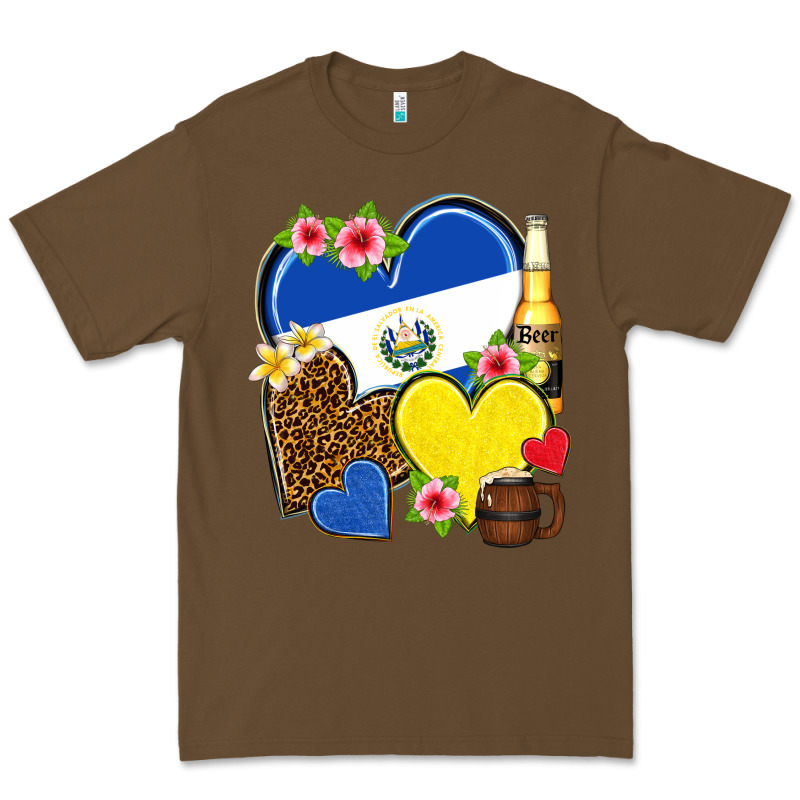 El Salvador Hearts Premium Tee by NancyCooperArtShop | Teevron