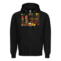 Black Juneteenth black teacher magic Zipper Hoodie - FaDigitalArtStudio