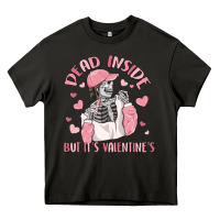 Asphalt dead inside but it's valentine's Heavy Core Tee - MaliasSmallBusiness
