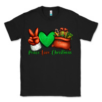 Black peace love Christmas Santa Claus hand Classic Tee - Jasminsmagicworld