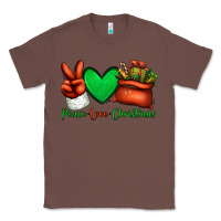 Chestnut peace love Christmas Santa Claus hand Classic Tee - Jasminsmagicworld
