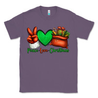 Lavender peace love Christmas Santa Claus hand Classic Tee - Jasminsmagicworld