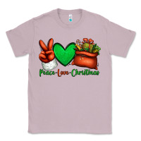 Lilac peace love Christmas Santa Claus hand Classic Tee - Jasminsmagicworld