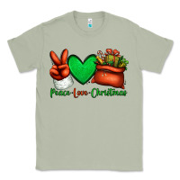 Matcha peace love Christmas Santa Claus hand Classic Tee - Jasminsmagicworld