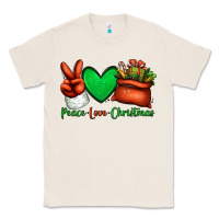 Natural peace love Christmas Santa Claus hand Classic Tee - Jasminsmagicworld