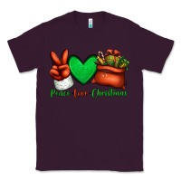 Plum peace love Christmas Santa Claus hand Classic Tee - Jasminsmagicworld