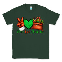 Sports Green peace love Christmas Santa Claus hand Classic Tee - Jasminsmagicworld