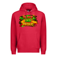 Cardinal black and proud Premium Hoodie - FaDigitalArtStudio