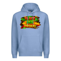 Colony Blue black and proud Premium Hoodie - FaDigitalArtStudio