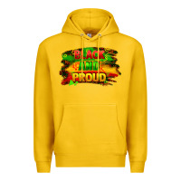 Lemon black and proud Premium Hoodie - FaDigitalArtStudio
