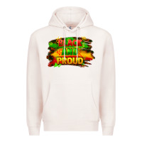 Pale Pink black and proud Premium Hoodie - FaDigitalArtStudio