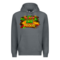 Rock black and proud Premium Hoodie - FaDigitalArtStudio