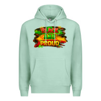 Seafoam black and proud Premium Hoodie - FaDigitalArtStudio