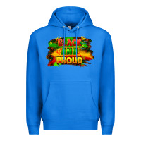 True Royal black and proud Premium Hoodie - FaDigitalArtStudio