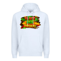 White black and proud Premium Hoodie - FaDigitalArtStudio