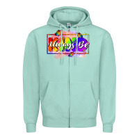 Seafoam Always be kind Zipper Hoodie - FaDigitalArtStudio