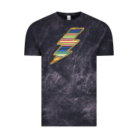 Cloud Black Yellow Aztec Patterned Lightning Vintage Tee - Bettercallsaul