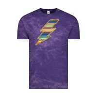 Cloud Purple Yellow Aztec Patterned Lightning Vintage Tee - Bettercallsaul