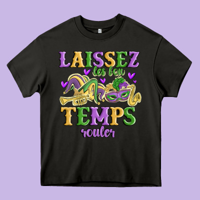 Laissez Les Bon Temps Rouler Heavy Core Tee Designed By Maliassmallbusiness