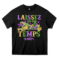 Black laissez les bon temps rouler Heavy Core Tee - MaliasSmallBusiness
