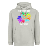 Moon Dust Different Not Less Daisy Autism Puzzle Heavyweight Hoodie - CowhideDigitalArt