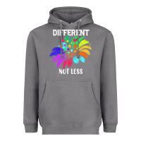 Storm Different Not Less Daisy Autism Puzzle Heavyweight Hoodie - CowhideDigitalArt