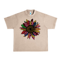 French Oak Cheetah Christmas Sunflower Urban Heavy Tee - Bettercallsaul