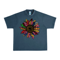 Midnight Navy Cheetah Christmas Sunflower Urban Heavy Tee - Bettercallsaul
