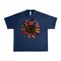 Navy Cheetah Christmas Sunflower Urban Heavy Tee - Bettercallsaul