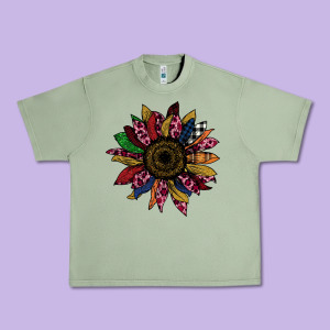 Cheetah Christmas Sunflower Urban Heavy Tee Designed By Bettercallsaul