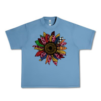Pebble Blue Cheetah Christmas Sunflower Urban Heavy Tee - Bettercallsaul