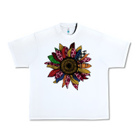 White Cheetah Christmas Sunflower Urban Heavy Tee - Bettercallsaul