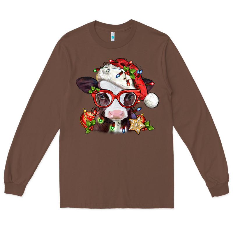 Christmas Baby Cow Long Sleeve Tee by Jasminsmagicworld | Teevron