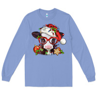 Colony Blue Christmas baby cow Long Sleeve Tee - Jasminsmagicworld