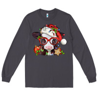 Smoke Christmas baby cow Long Sleeve Tee - Jasminsmagicworld