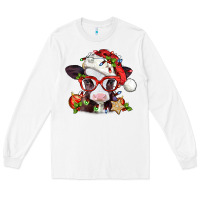 White Christmas baby cow Long Sleeve Tee - Jasminsmagicworld