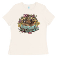 Bone southern memal western flowers Ladies Tee - NancyCooperArtShop