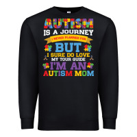 Black lil autism mom Premium Sweatshirt - CowhideDigitalArt