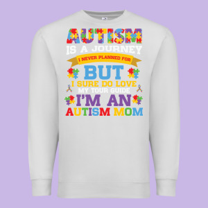 Lil Autism Mom Premium Sweatshirt Designed By Cowhidedigitalart