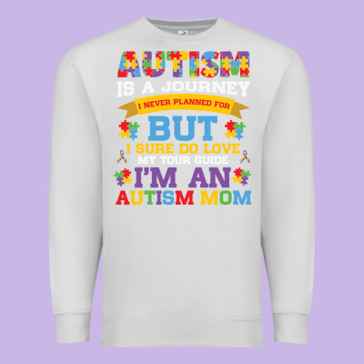 Lil Autism Mom Premium Sweatshirt Designed By Cowhidedigitalart