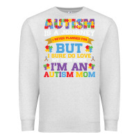 Oatmeal Heather lil autism mom Premium Sweatshirt - CowhideDigitalArt